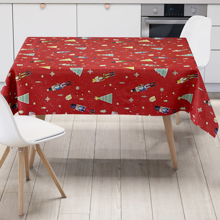 Wachstuch Rolle Weihnachten P1201-1 Nussknacker rot Rollenware