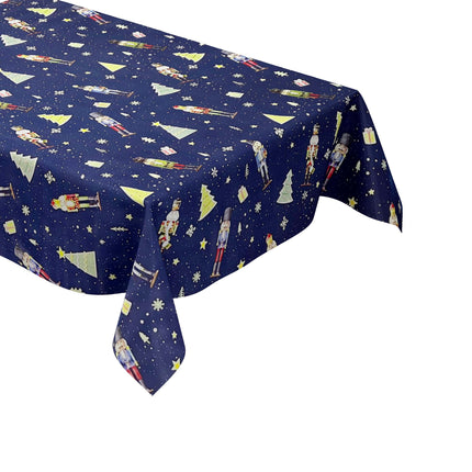 Wachstuch Rolle Weihnachten P1201-2 Nussknacker blau Rollenware