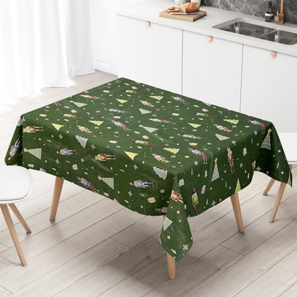 Wachstuch Rolle Weihnachten P1201-3 Nussknacker grün Rollenware