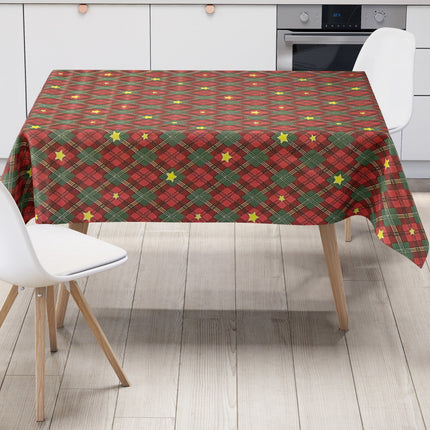 Wachstuch Rolle Weihnachten P1202-1 Raute geprägt Rollenware