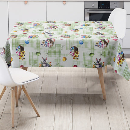 Wachstuch Tischdecke Ostern grün