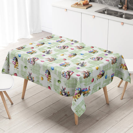 Wachstuch Rolle Meterware Rollenware P1205-2 grün Ostern Ostereier Osterhase