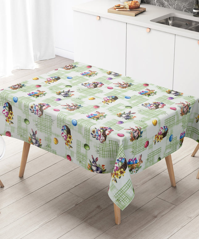 Wachstuch Rolle Meterware Rollenware P1205-2 grün Ostern Ostereier Osterhase
