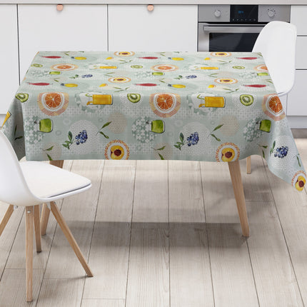 Wachstuch Tischdecke Früchte Cocktails