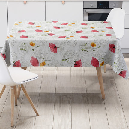 Wachstuch Tischdecke Mohnblumen
