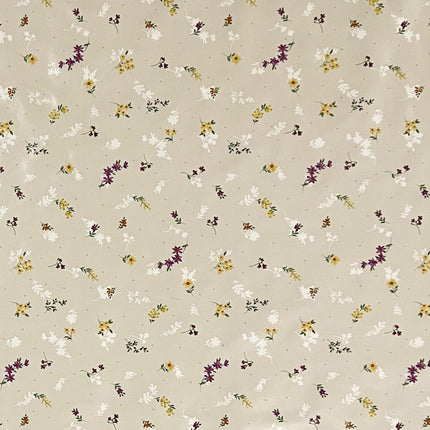 Wachstuch Tischdecke beige