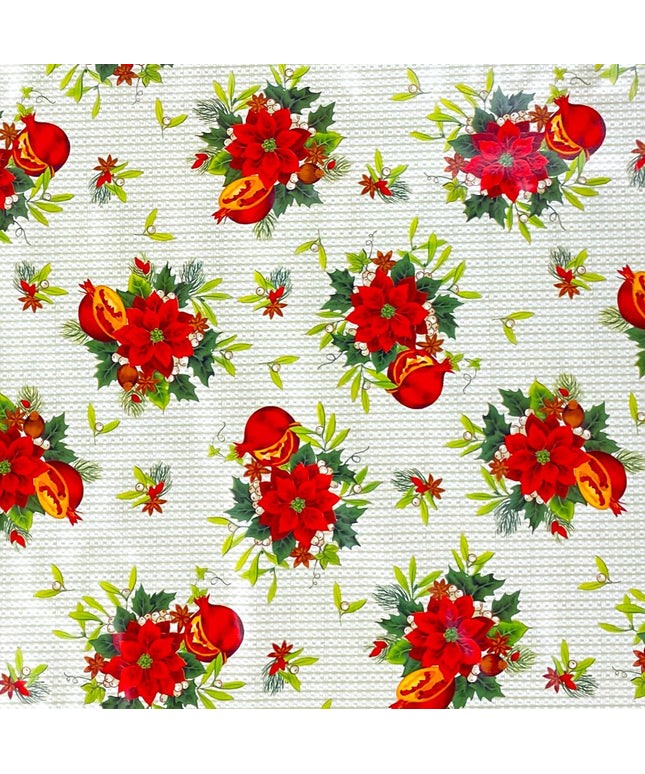 Wachstuch Rolle Weihnachten P673-1 Weihnachtsstern Rollenware