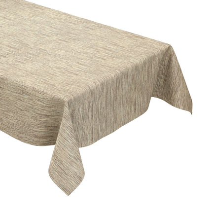 Wachstuch Tischdecke geprägt P733-11 Leinenstruktur beige creme eckig rund oval