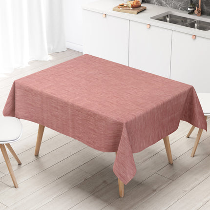 Wachstuch Tischdecke Leinen-Optik altrosa