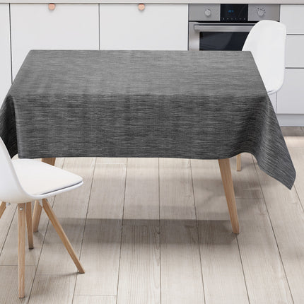 Wachstuch Tischdecke anthrazit Leinenoptik