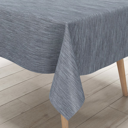 Wachstuch Tischdecke geprägt P733-3 Leinenstruktur blau eckig rund oval