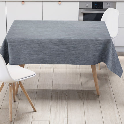 Wachstuch Tischdecke geprägt P733-3 Leinenstruktur blau eckig rund oval