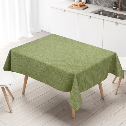 Wachstuch Tischdecke geprägt P733-5 Leinenstruktur grün olivgrün eckig rund oval
