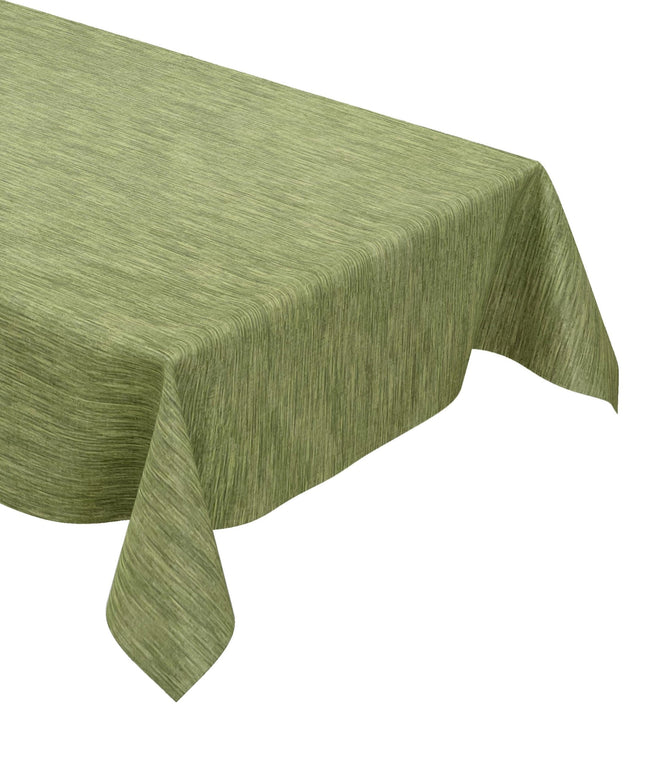 Wachstuch Tischdecke geprägt P733-5 Leinenstruktur grün olivgrün eckig rund oval