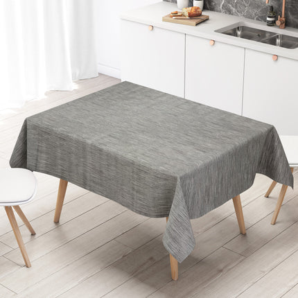 Wachstuch Tischdecke geprägt P733-9 Leinenstruktur grau eckig rund oval