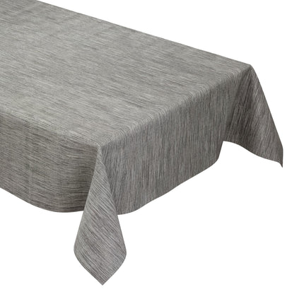 Wachstuch Tischdecke geprägt P733-9 Leinenstruktur grau eckig rund oval