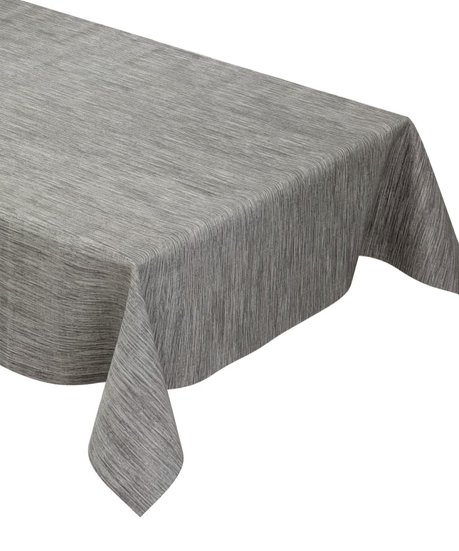 Wachstuch Tischdecke geprägt P733-9 Leinenstruktur grau eckig rund oval