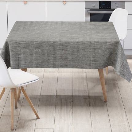 Wachstuch Tischdecke geprägt P733-9 Leinenstruktur grau eckig rund oval