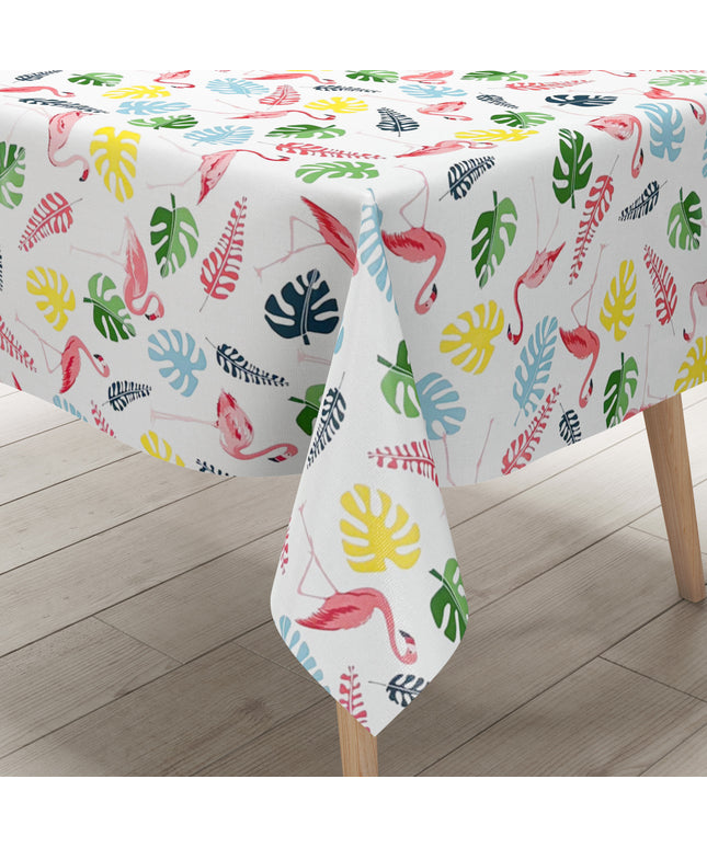 Wachstuch Tischdecke Flamingo