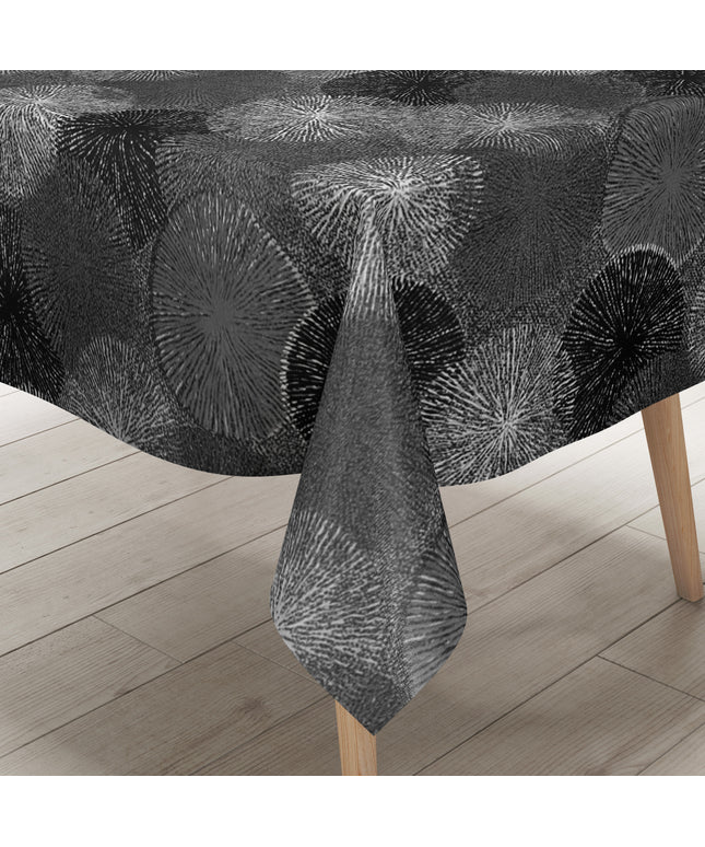 Wachstuch Tischdecke Pusteblume schwarz weiß