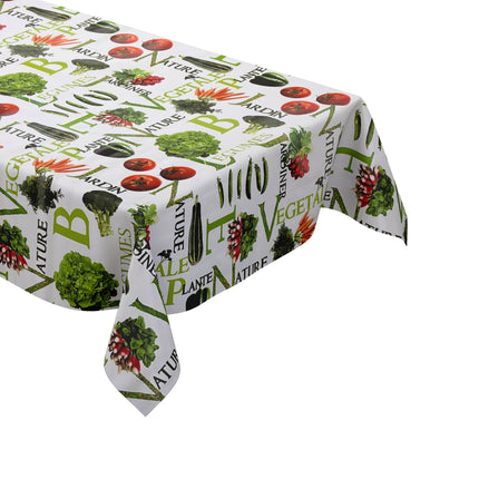 Wachstuch Tischdecke P8192-1 Gemüse Salat Tomate Küche eckig rund oval