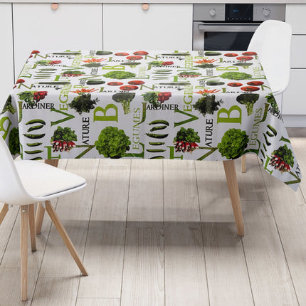 Wachstuch Tischdecke P8192-1 Gemüse Salat Tomate Küche eckig rund oval
