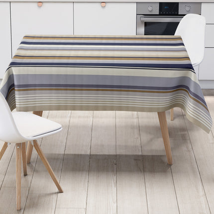 Wachstuch Tischdecke gestreift maritim