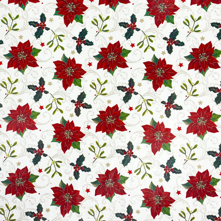 Wachstuch Rolle Weihnachten P847-3 Weihnachtsstern Rollenware
