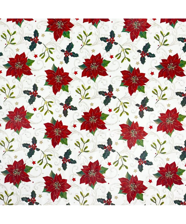 Wachstuch Rolle Weihnachten P847-3 Weihnachtsstern Rollenware