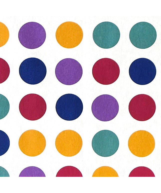 Jacquard Tischdecke bunte Punkte