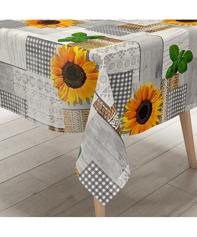 Wachstuch Tischdecke Sonnenblumen