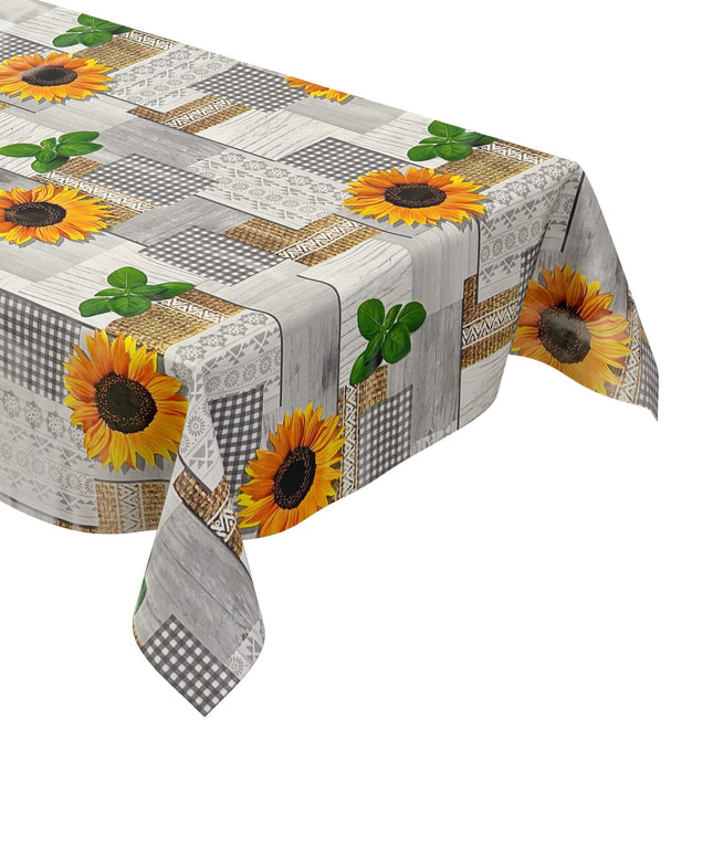 Wachstuch Tischdecke Sonnenblumen