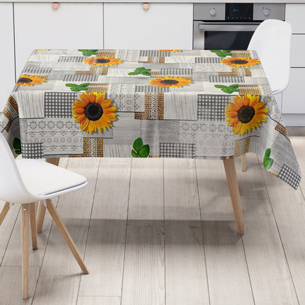 Wachstuch Tischdecke Sonnenblumen