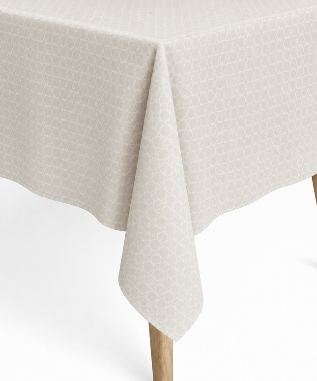Jacqaurd Tuischdecke beschichtete Baumwolle eige gold geometrische formen