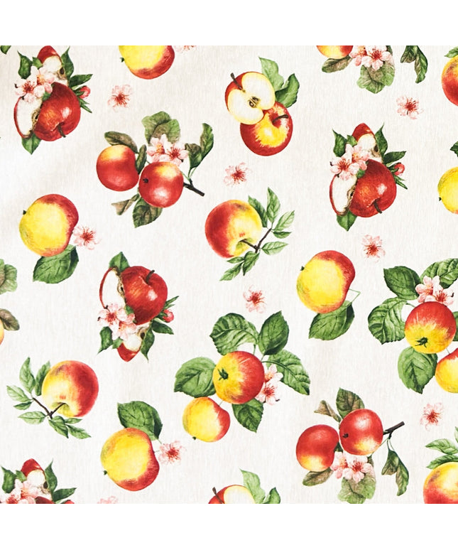 Jacqaurd Tischdecke Apfel und Apfelblüte