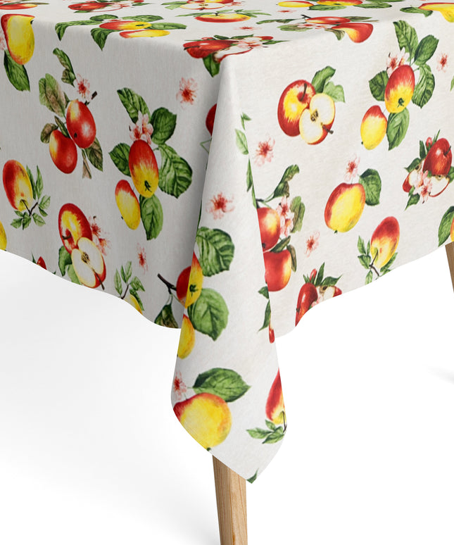 Jacqaurd Tischdecke Apfel und Apfelblüte