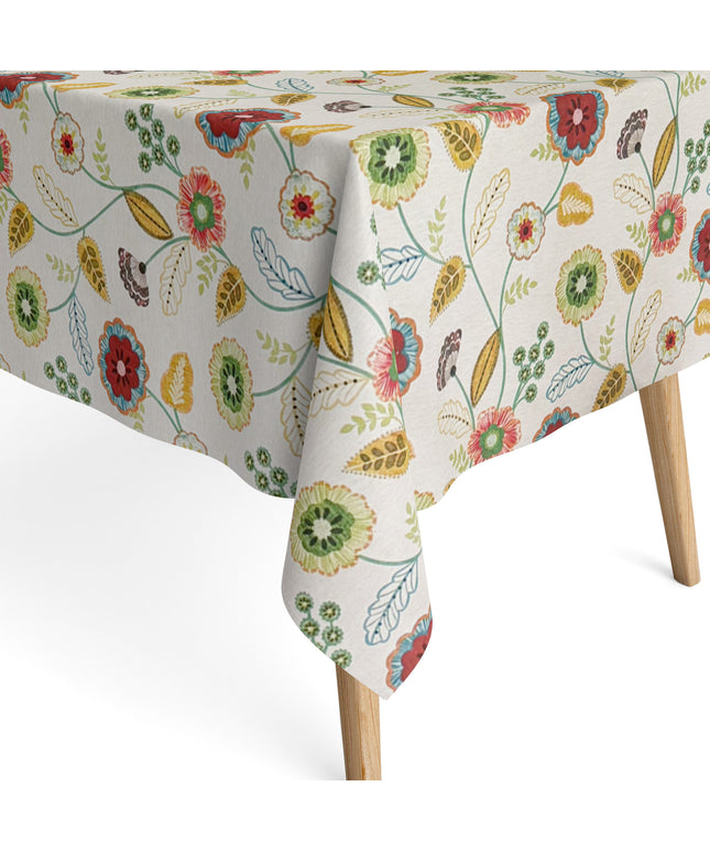 Baumwoll Tischdecke Blumen Blüten