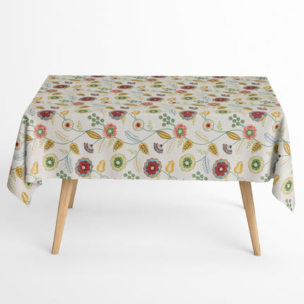 Baumwoll Tischdecke Blumen Blüten
