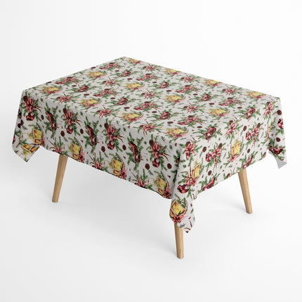 Baumwoll Tischdecke Weihnachten eckig rund oval