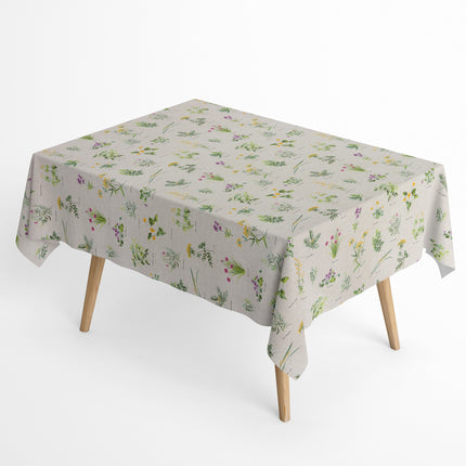 Baumwoll Tischdecke Kräuter