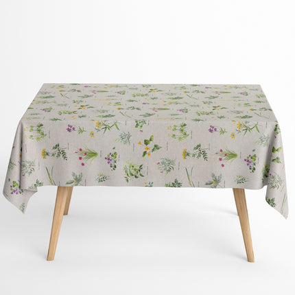 Baumwoll Tischdecke Kräuter