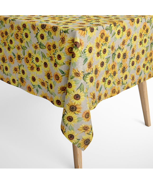 textile Tischdecke Sonnenblumen