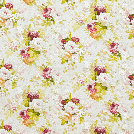Baumwoll Tischdecke Rosen
