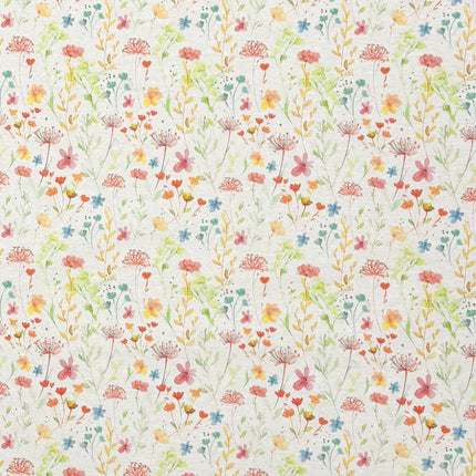 Jacquard Tischdecke aus beschichteter Baumwolle mit Fleckenschutz SERENA 3 Blumenwiese Gräser Pusteblume eckig rund oval