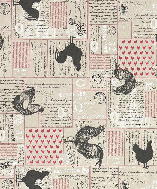 Baumwoll Tischdecke Hühner