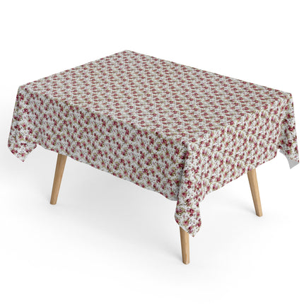 Baumwoll Tischdecke rote Rosen
