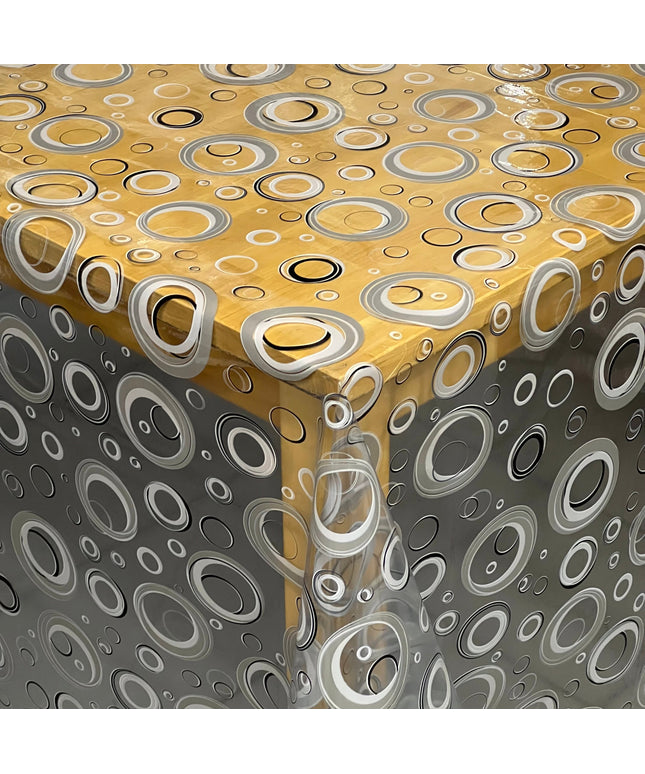 Tischdecke Tischfolie transparent glasklar TF248-1 Kreise 0,15 mm 150 my Stärke