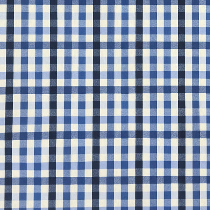 Jacquard Tischdecke kariert blau