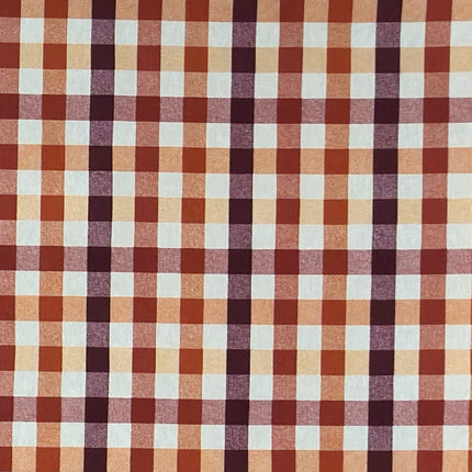 Jacquard Tischdecke kariert rot