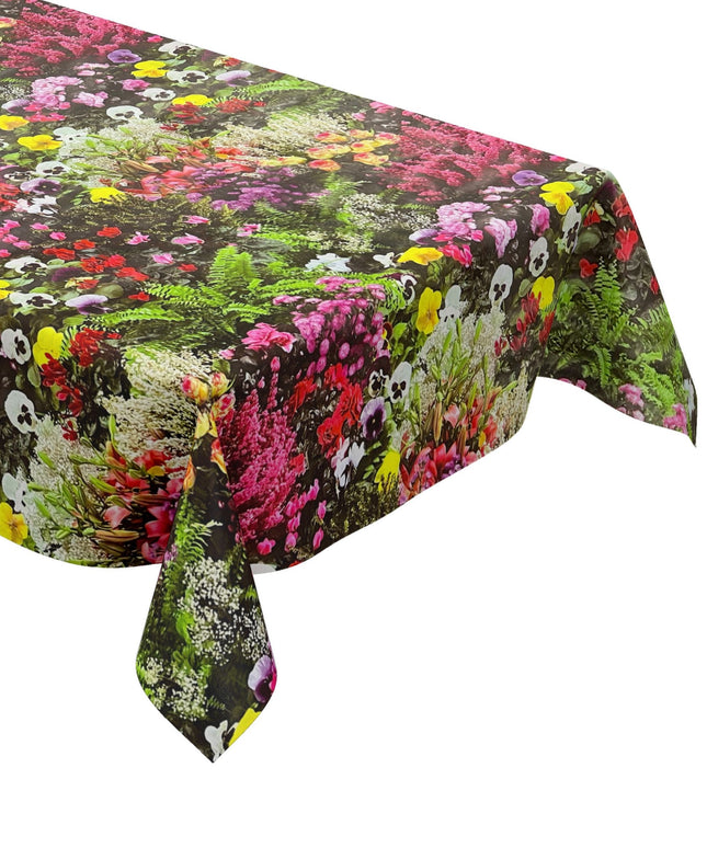 KEVKUS Wachstuch Tischdecke W270 Blumenwiese Stiefmütterchen eckig rund oval